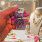 Purple Crystal Drop Dangle Earrings for Women