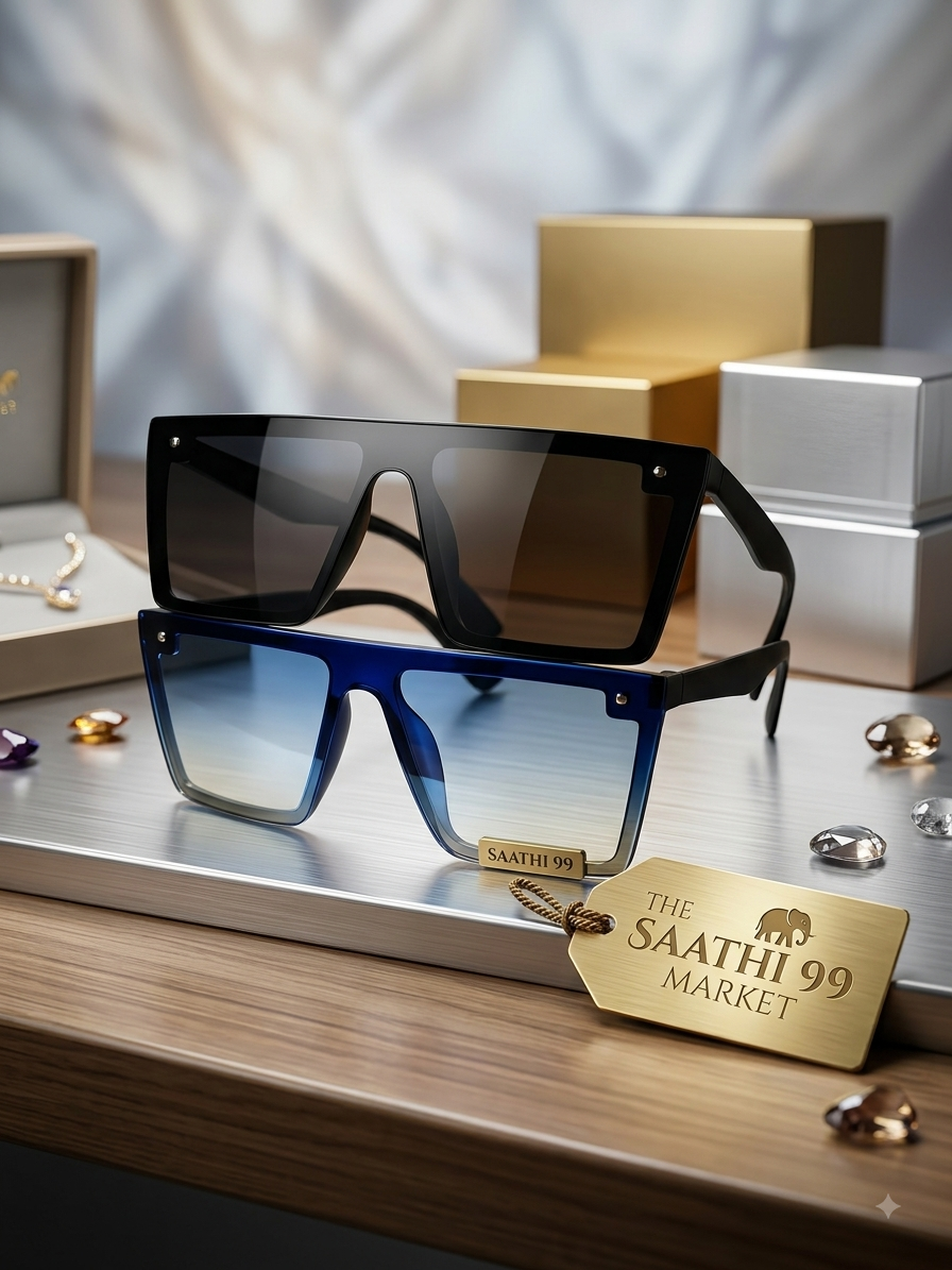 1786610175721 Men's & Women's Square Flat-Top Gradient Sunglasses - Image 1