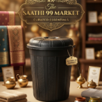 Modern Plastic Waste Basket / Dustbin with Cover