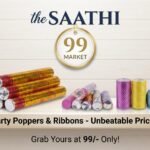 Party Poppers & Decorative Ribbon Combo Set