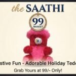 Cute Red Festive Holiday Teddy Bear Soft Toy