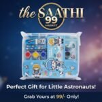 Kids Astronaut Space Theme Transparent Pencil Pouch & Stationery Case